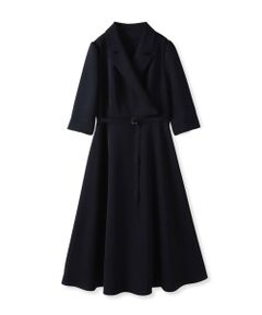 Viaggio Blu / ビアッジョブルー ロング・マキシ丈ワンピース | トリアセテートストレッチツイルワンピース