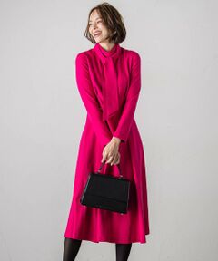 Viaggio Blu / ビアッジョブルー ロング・マキシ丈ワンピース | 【WEB限定カラーあり/新色追加】ルミナリー圧縮スムースワンピース