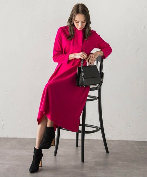 Viaggio Blu / ビアッジョブルー ロング・マキシ丈ワンピース | 【WEB限定カラーあり/新色追加】ルミナリー圧縮スムースワンピース | 詳細20