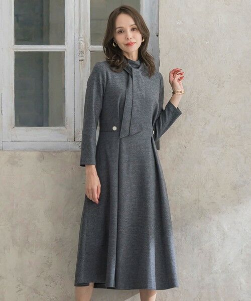 Viaggio Blu / ビアッジョブルー ロング・マキシ丈ワンピース | 【WEB限定カラーあり/新色追加】ルミナリー圧縮スムースワンピース | 詳細18