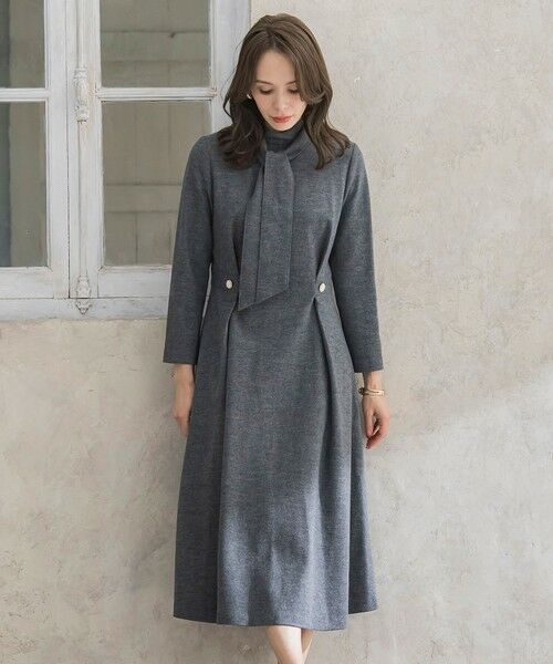 Viaggio Blu / ビアッジョブルー ロング・マキシ丈ワンピース | 【WEB限定カラーあり/新色追加】ルミナリー圧縮スムースワンピース | 詳細19