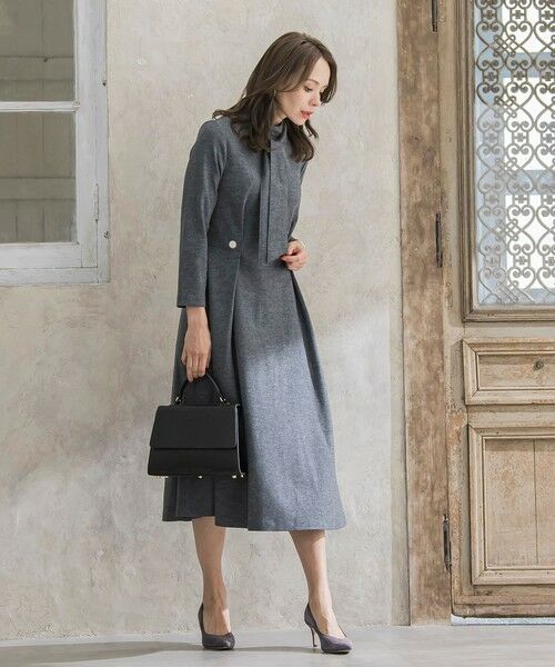 Viaggio Blu / ビアッジョブルー ロング・マキシ丈ワンピース | 【WEB限定カラーあり/新色追加】ルミナリー圧縮スムースワンピース | 詳細21