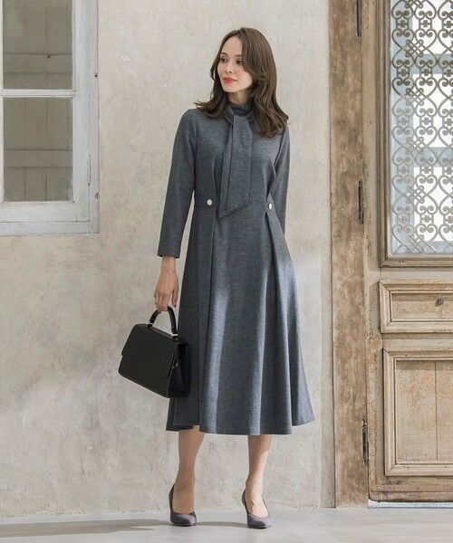 Viaggio Blu / ビアッジョブルー ロング・マキシ丈ワンピース | 【WEB限定カラーあり/新色追加】ルミナリー圧縮スムースワンピース | 詳細22