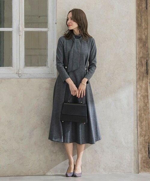 Viaggio Blu / ビアッジョブルー ロング・マキシ丈ワンピース | 【WEB限定カラーあり/新色追加】ルミナリー圧縮スムースワンピース | 詳細23