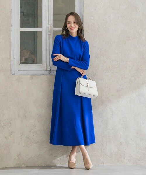 Viaggio Blu / ビアッジョブルー ロング・マキシ丈ワンピース | 【WEB限定カラーあり/新色追加】ルミナリー圧縮スムースワンピース | 詳細26