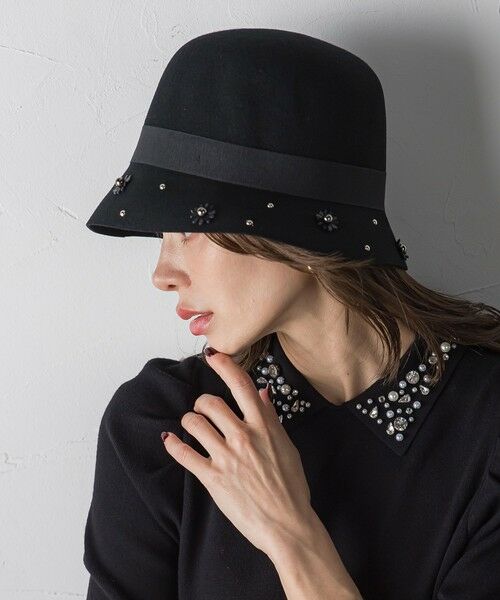 Viaggio Blu / ビアッジョブルー キャップ | フラワーパーツハット | 詳細1