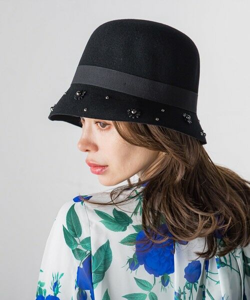Viaggio Blu / ビアッジョブルー キャップ | フラワーパーツハット | 詳細10