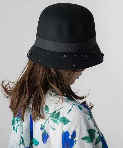 Viaggio Blu / ビアッジョブルー キャップ | フラワーパーツハット | 詳細11