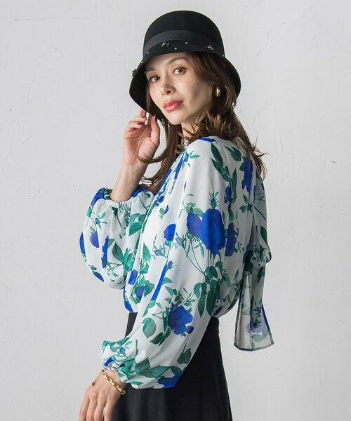 Viaggio Blu / ビアッジョブルー キャップ | フラワーパーツハット | 詳細12