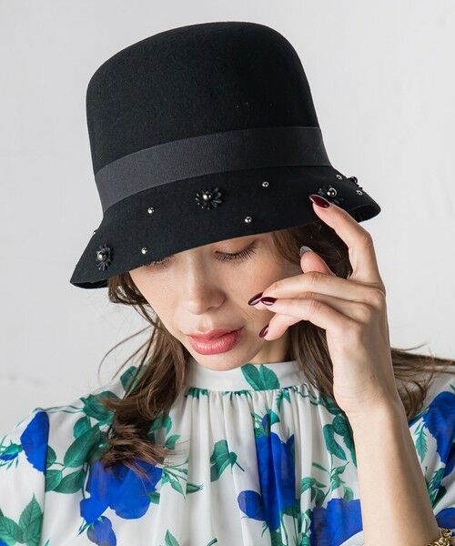 Viaggio Blu / ビアッジョブルー キャップ | フラワーパーツハット | 詳細9