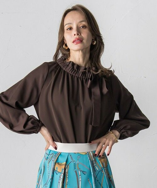 Viaggio Blu / ビアッジョブルー カットソー | サイドリボンカットソー≪洗濯機で洗える≫ | 詳細15