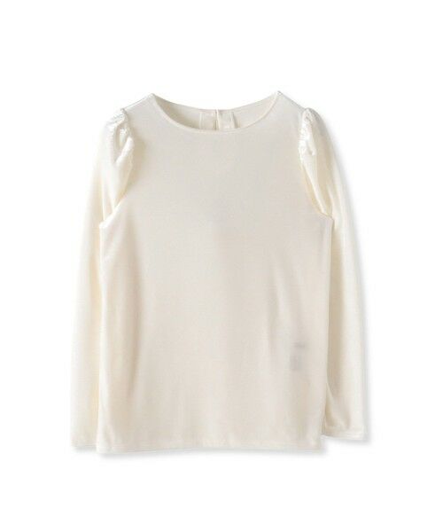 Viaggio Blu / ビアッジョブルー カットソー | パフ袖ベロアカットソー | 詳細8