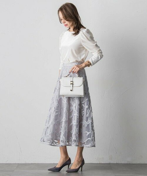 Viaggio Blu / ビアッジョブルー カットソー | パフ袖ベロアカットソー | 詳細7