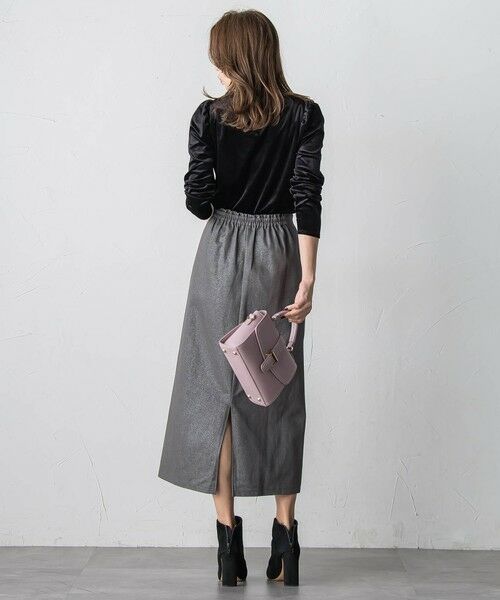 Viaggio Blu / ビアッジョブルー カットソー | パフ袖ベロアカットソー | 詳細18