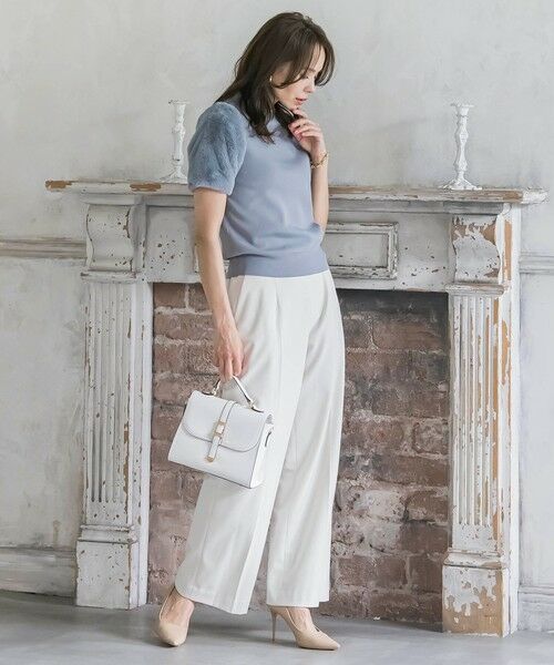 Viaggio Blu / ビアッジョブルー その他パンツ | キラキラボタンワイドパンツ≪手洗い可能≫ | 詳細10