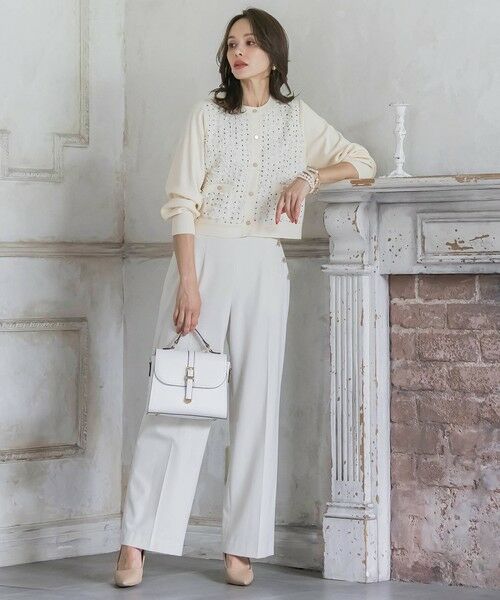 Viaggio Blu / ビアッジョブルー その他パンツ | キラキラボタンワイドパンツ≪手洗い可能≫ | 詳細13