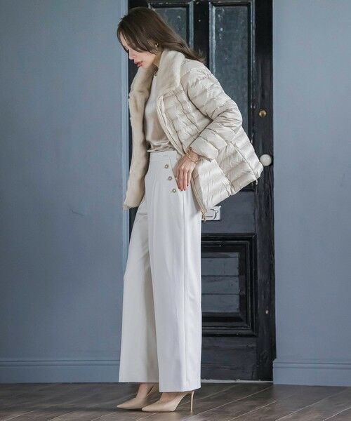 Viaggio Blu / ビアッジョブルー その他パンツ | キラキラボタンワイドパンツ≪手洗い可能≫ | 詳細19