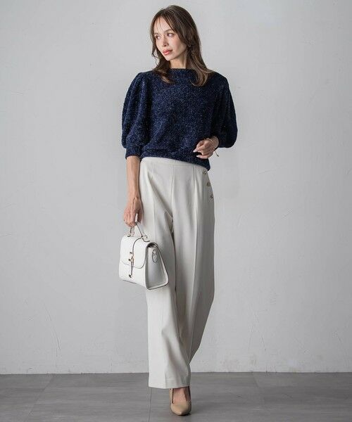 Viaggio Blu / ビアッジョブルー その他パンツ | キラキラボタンワイドパンツ≪手洗い可能≫ | 詳細2