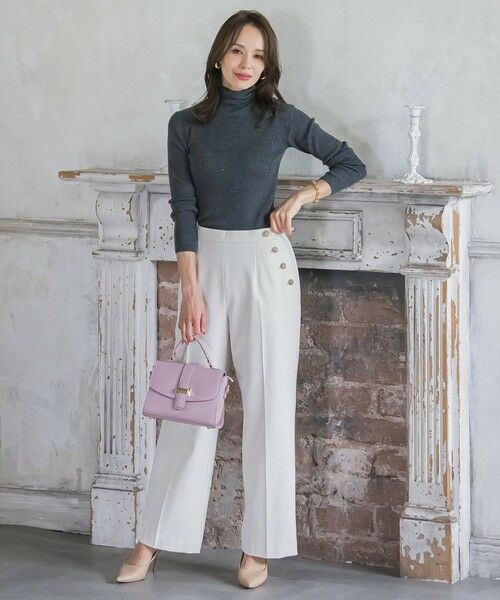 Viaggio Blu / ビアッジョブルー その他パンツ | キラキラボタンワイドパンツ≪手洗い可能≫ | 詳細20