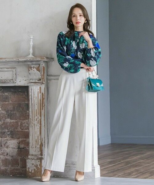 Viaggio Blu / ビアッジョブルー その他パンツ | キラキラボタンワイドパンツ≪手洗い可能≫ | 詳細6