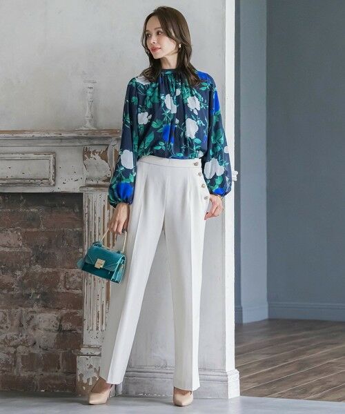 Viaggio Blu / ビアッジョブルー その他パンツ | キラキラボタンワイドパンツ≪手洗い可能≫ | 詳細7