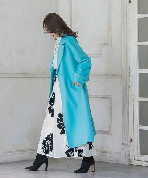 Viaggio Blu / ビアッジョブルー ミニ・ひざ丈スカート | ビッグフラワーフロッキースカート | 詳細5