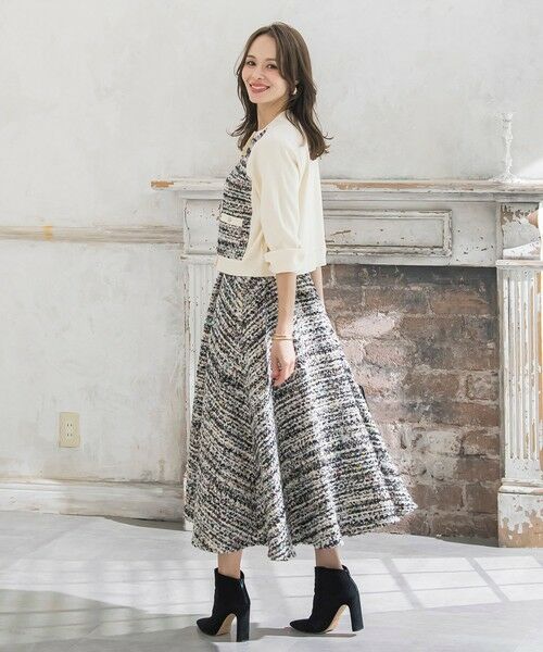 Viaggio Blu / ビアッジョブルー ミニ・ひざ丈スカート | CLARENSONミックスツイードスカート | 詳細11