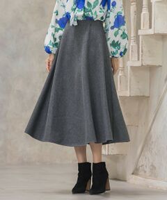 Viaggio Blu / ビアッジョブルー ミニ・ひざ丈スカート | 【新色追加】メルトンサーキュラースカート