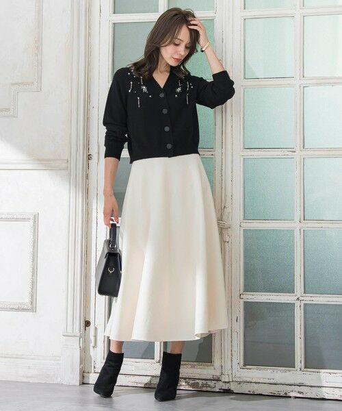 Viaggio Blu / ビアッジョブルー ミニ・ひざ丈スカート | 【新色追加】メルトンサーキュラースカート | 詳細13