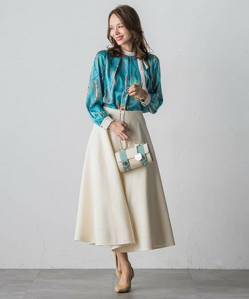 Viaggio Blu / ビアッジョブルー ミニ・ひざ丈スカート | 【新色追加】メルトンサーキュラースカート | 詳細17