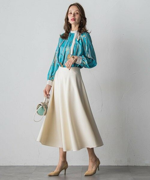 Viaggio Blu / ビアッジョブルー ミニ・ひざ丈スカート | 【新色追加】メルトンサーキュラースカート | 詳細18