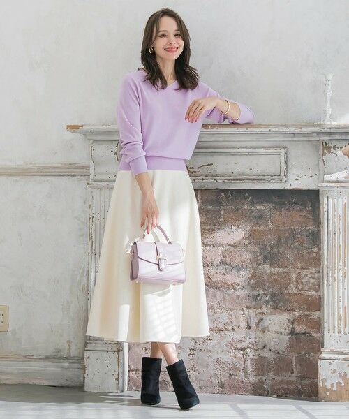 Viaggio Blu / ビアッジョブルー ミニ・ひざ丈スカート | 【新色追加】メルトンサーキュラースカート | 詳細4