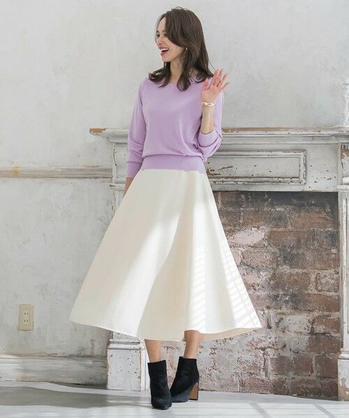 Viaggio Blu / ビアッジョブルー ミニ・ひざ丈スカート | 【新色追加】メルトンサーキュラースカート | 詳細6