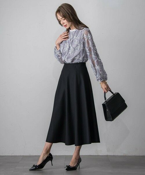 Viaggio Blu / ビアッジョブルー ミニ・ひざ丈スカート | 【新色追加】メルトンサーキュラースカート | 詳細27