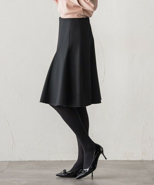 Viaggio Blu / ビアッジョブルー ミニ・ひざ丈スカート | 【新色追加】ルミナリー圧縮スムーススカート | 詳細11