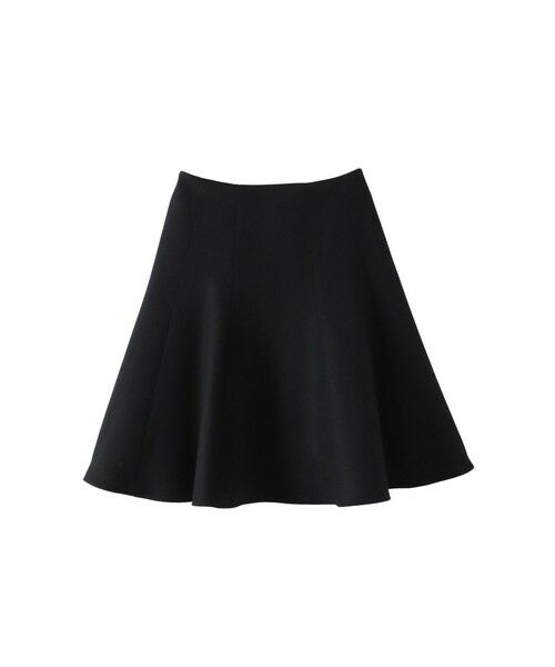 Viaggio Blu / ビアッジョブルー ミニ・ひざ丈スカート | 【新色追加】ルミナリー圧縮スムーススカート(ブラック)