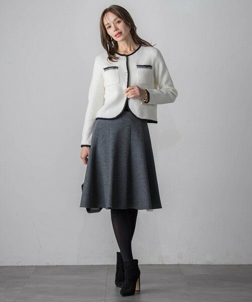 Viaggio Blu / ビアッジョブルー ミニ・ひざ丈スカート | ルミナリー圧縮スムーススカート | 詳細15