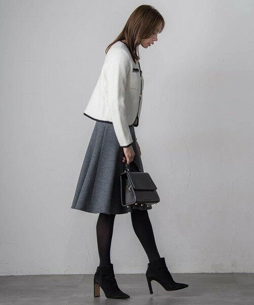 Viaggio Blu / ビアッジョブルー ミニ・ひざ丈スカート | ルミナリー圧縮スムーススカート | 詳細16