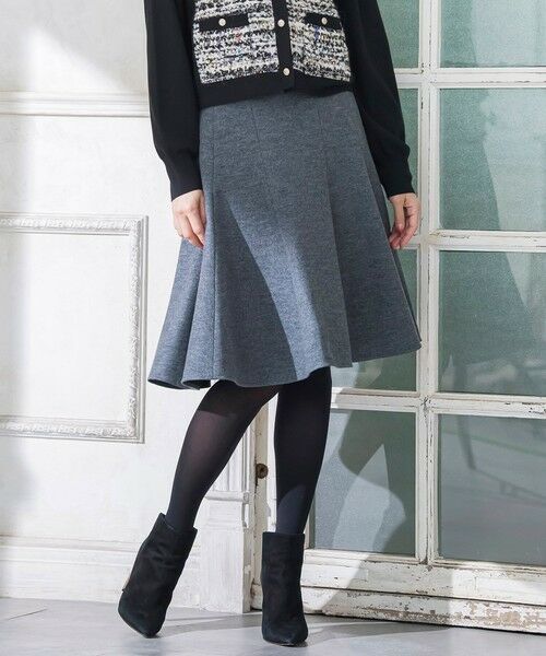 Viaggio Blu / ビアッジョブルー ミニ・ひざ丈スカート | ルミナリー圧縮スムーススカート | 詳細2