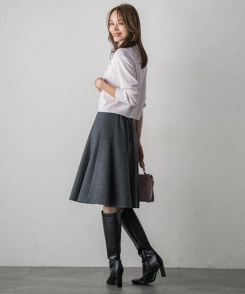 Viaggio Blu / ビアッジョブルー ミニ・ひざ丈スカート | ルミナリー圧縮スムーススカート | 詳細6