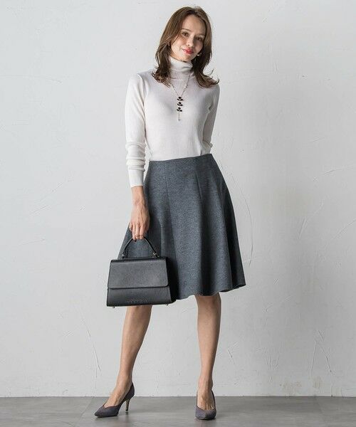 Viaggio Blu / ビアッジョブルー ミニ・ひざ丈スカート | ルミナリー圧縮スムーススカート | 詳細7