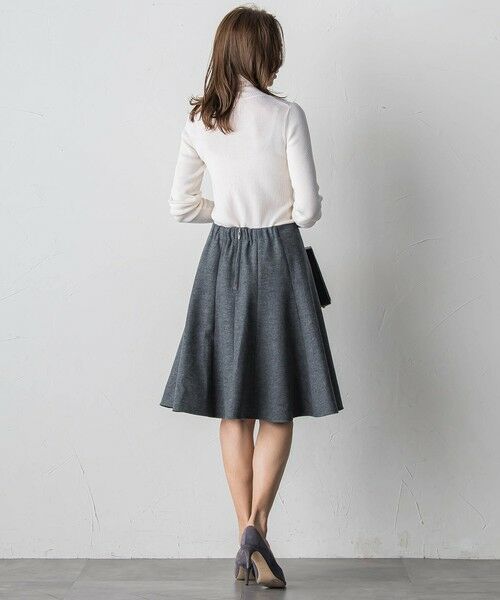 Viaggio Blu / ビアッジョブルー ミニ・ひざ丈スカート | ルミナリー圧縮スムーススカート | 詳細8