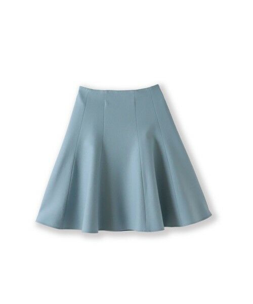 Viaggio Blu / ビアッジョブルー ミニ・ひざ丈スカート | 【新色追加】ルミナリー圧縮スムーススカート(ライトブルー)