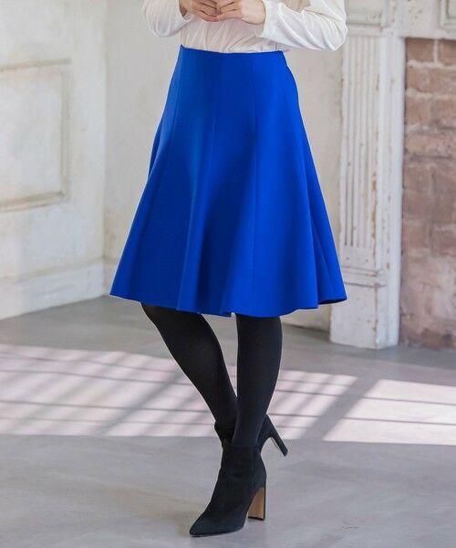 Viaggio Blu / ビアッジョブルー ミニ・ひざ丈スカート | ルミナリー圧縮スムーススカート | 詳細24