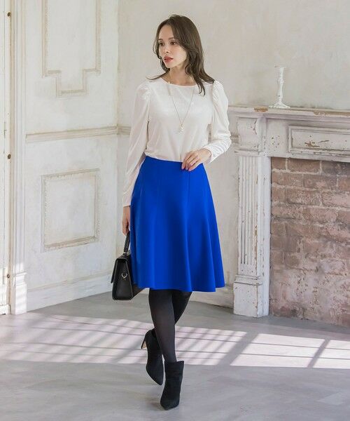 Viaggio Blu / ビアッジョブルー ミニ・ひざ丈スカート | ルミナリー圧縮スムーススカート | 詳細26