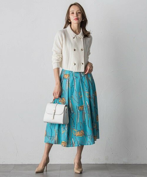 Viaggio Blu / ビアッジョブルー ニット・セーター | 襟付きニットジャケット≪手洗い可能≫ | 詳細13