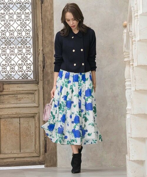 Viaggio Blu / ビアッジョブルー ニット・セーター | 襟付きニットジャケット≪手洗い可能≫ | 詳細19