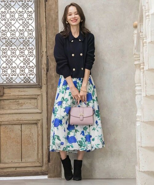 Viaggio Blu / ビアッジョブルー ニット・セーター | 襟付きニットジャケット≪手洗い可能≫ | 詳細20