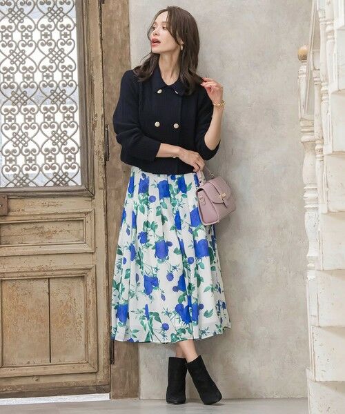 Viaggio Blu / ビアッジョブルー ニット・セーター | 襟付きニットジャケット≪手洗い可能≫ | 詳細21