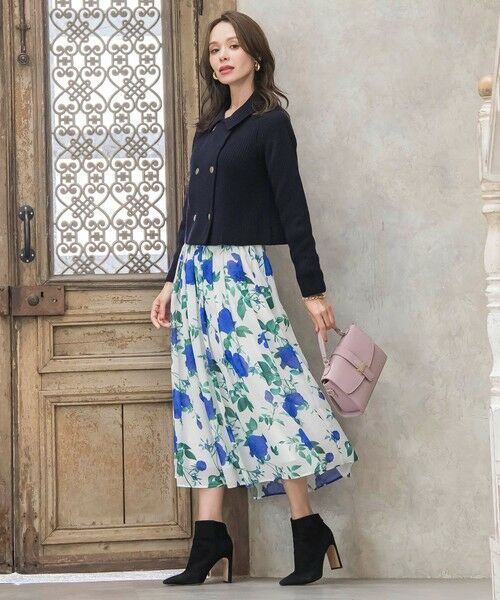 Viaggio Blu / ビアッジョブルー ニット・セーター | 襟付きニットジャケット≪手洗い可能≫ | 詳細22